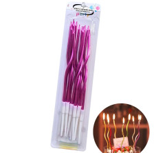 Rođendanske Svećice - PINK METALIC 12 kom.